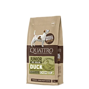 Quattro Dog Hypoallergenic Small Breed Junior Duck kacsa 7kg